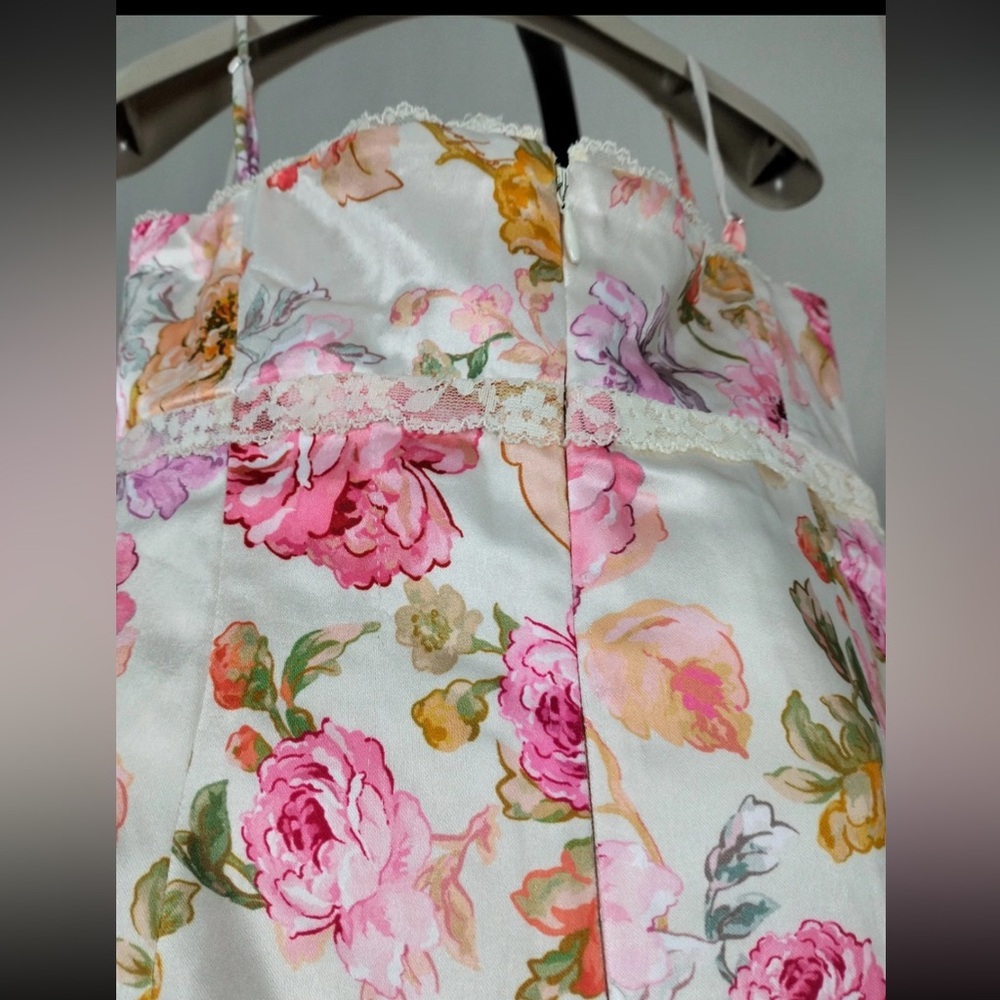 HOUSE OF CB 'Josefina' Ivory Floral Maxi Dress/Size XSmall(Plus) US2-4 $239 - Picture 11 of 13